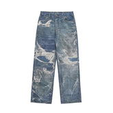 Y2K Ripped Patchwork Jeans
